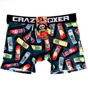 Pringles Can Crazy Boxer Briefs Mens XL Underwear Black Fun Novelty Gift